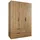Composad Kleiderschrank mit Schubladen 122 x 200 x 0 cm Braun