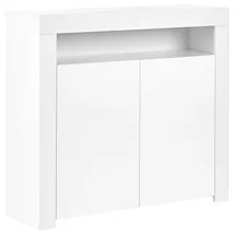 Beliani Sideboard 108 x 97 x 35 cm Weiß