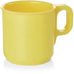 Campingbecher SUMMER - Melamin - H: 7,5cm - D: 7,7cm - 250ml - gelb