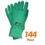 Nitras Putzhandschuh Green Barrier 3450 Nitrilhandschuhe Schutzhandschuhe - 144 Paar (Set) grün 10