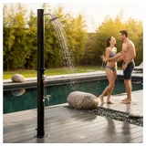 Mucola Solardusche Solardusche Gartendusche 35L Pooldusche Campingdusche Outdoor (Stück, Solardusche), Speicherkapazität: 35 Liter schwarz