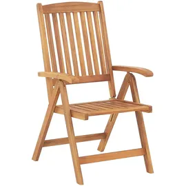Beliani Gartenstuhl 54 x 54 x 105 cm blau 2 St.