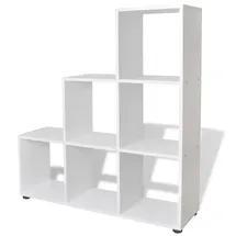 vidaXL Treppenregal Bücherregal 142 cm Eiche