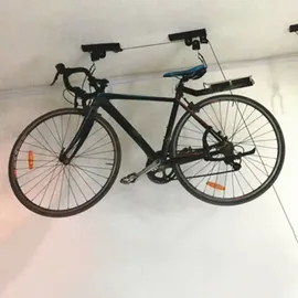 Hi Fahrradlift Fahrradgarage Metall schwarz, Tragkraft 20 kg