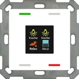 MDT technologies Taster Smart 55 4-fach Farbdisplay, rws/glä BE-TAS55T4.01