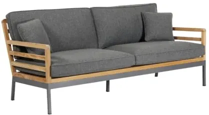 Brafab Zalongo 3-Sitzer Sofa 187x86x77cm aus Teakholz inkl. Kissen