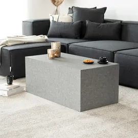 Home Deluxe Couchtisch Amiri L Farbe: Grau, Größe: 95 x 50 cm, Wohnzimmer, Wohnzimmertische, Couchtische