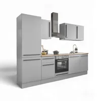 BASIC by Balculina Winkelküche L-Form 280 cm grau