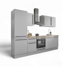 BASIC by Balculina Winkelküche L-Form 280 cm grau