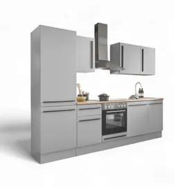 BASIC by Balculina Winkelküche L-Form 280 cm grau