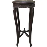 Casa Padrino Barock XL Beistelltisch Ø 91 x 41 cm Braun/Schwarz