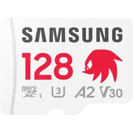 Samsung PRO Plus MB-MD128SA - Sonic the Hedgehog Flash-Speicherkarte MicroSDXC UHS-I U3 V30 A2 180MB/s SD-Adapter