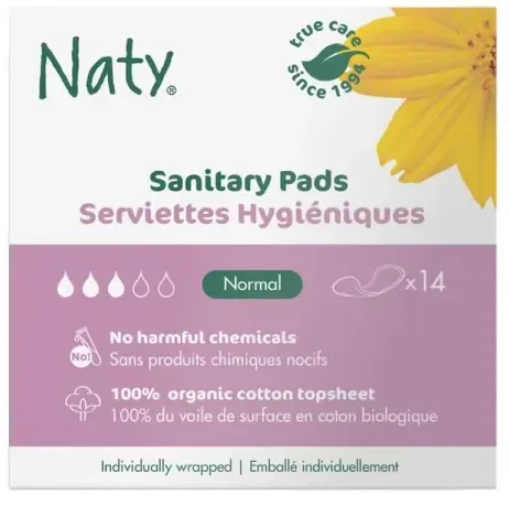Naty Damenbinden Normal, verbessert (14St)
