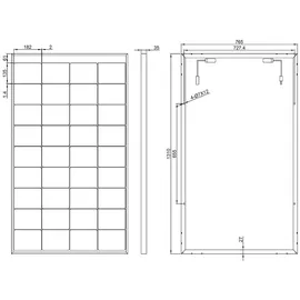 EnjoySolar enjoy solar® Bifaziales PERC Monokristallines Solarmodul, 182mm Solarzellen,