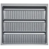 SOTech ORGA-BOX-3 Gewürzgläsereinsatz Tiefe: 473 mm Höhe 50,5 mm silbergrau Schubladeneinsätze Breite: 491 mm