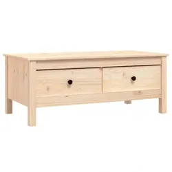 Couchtisch Massivholz Kiefer V4 | vidaXL : Farbe - Natur