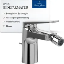 Villeroy & Boch Oasis Einhebel-Bidetarmatur Chrom 73mm