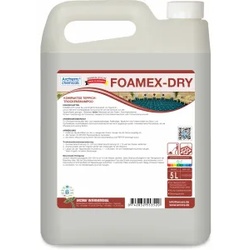 FOAMEX-DRY Teppich-Trockenshampoo, Teppichreiniger bringt die ursprüngliche Sauberkeit von Teppichen zurück, 5 Liter - Kanister