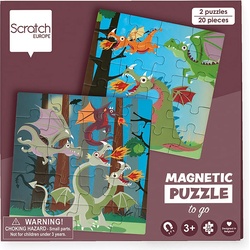 Scratch Reise Magnetpuzzle Drachen (20 Teile)