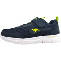 KangaROOS K-ETK Simp EV Sportschuh, dk Navy/Lime, 33 EU