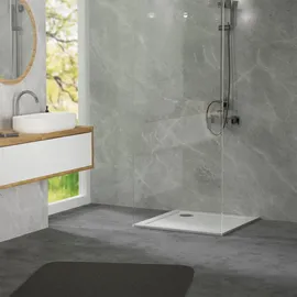 luxebath Duschwanne 80x80 cm Ablaufgarnitur