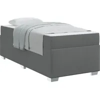 VidaXL Bettrahmen mit Matratze Dunkelgrau 100 x 200 cm