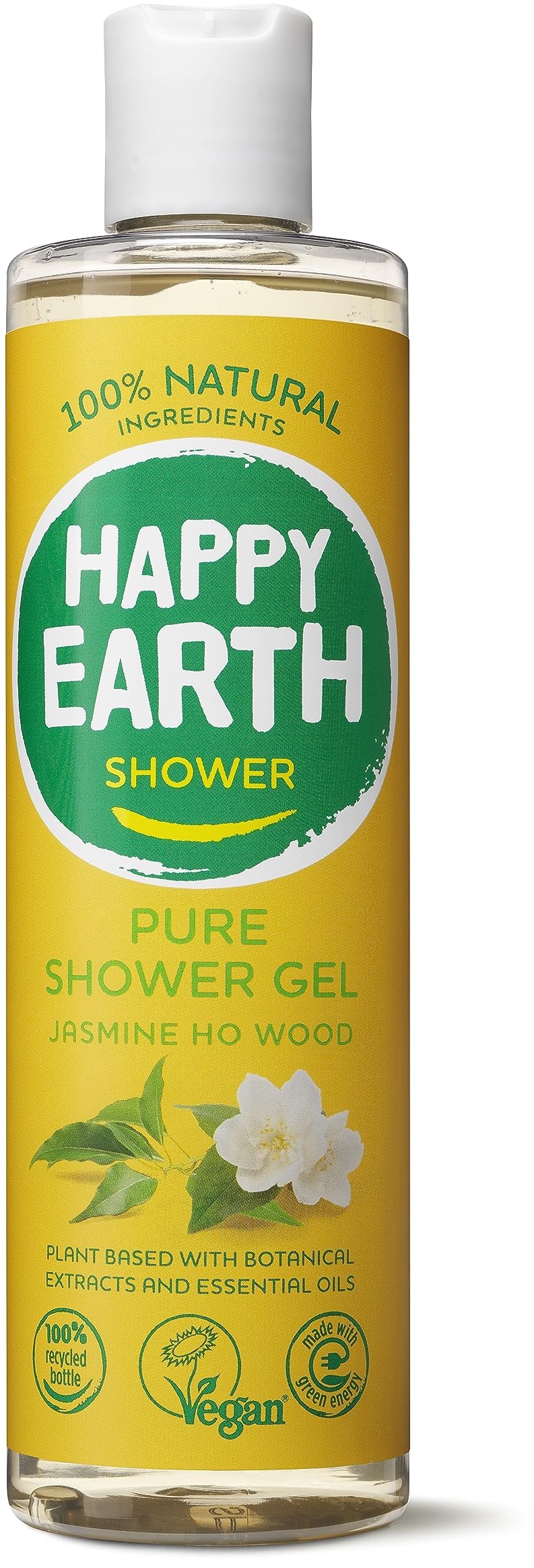 Happy Earth 100% Natural Shower Gel Jasmine Ho Wood 300ml