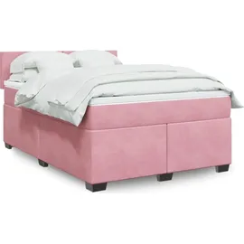 vidaXL Boxspringbett 140 x 200 cm Rosa