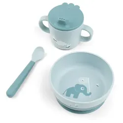 Done by DeerTM Geschirr Set first meal Happy clouds, blau