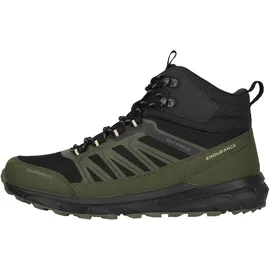 Endurance Outdoorschuh ENDURANCE "Ferill", Herren, Gr. 44, dunkelgrün, schwarz, Kunstfaser, Polyurethane, Schuhe Outdoorschuh, für optimalen Halt und Schutz