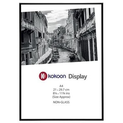 kokoon Display Bilderrahmen A4 Aluminium schwarz