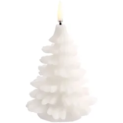Uyuni LED Kerze Weihnachtsbaum 11x18cm nordic white