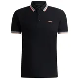 Boss Poloshirt mit Label-Stitching Modell Paddy schwarz M