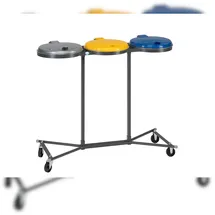 Proregal Robuster Abfallsammler 120 l Blau