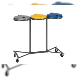 Proregal Robuster Abfallsammler 120 l Blau