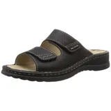 ROHDE 5880 Augsburg Schuhe Herren Hausschuhe Pantoletten Leder, Größe:39 EU, Farbe:Schwarz
