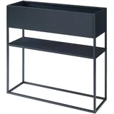 [en.casa] Joensuu 80 x 80 x 25 cm Schwarz