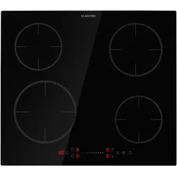Virtuosa EcoAdapt Induktionskochfeld 4 Zonen 7200W Glas schwarz