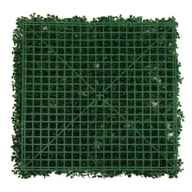Mendler Wandfliese HWC-L78, Sichtschutz Windschutz Verkleidung für Terrasse/Balkon, 4x je 50x50cm = 1m2 ~ Buchs grün