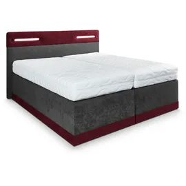 Westfalia Schlafkomfort Boxspringbett 180 x 200 cm H2 Rot