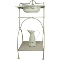 Linoows Waschtisch, Waschtischset, Badezimmertisch mit Schüssel und Kanne aus