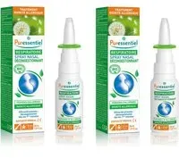 Puressentiel RESPIRATOIRE Spray Nasal Décongestionnant Allergies aux HE BIO - 30 ml 2x30
