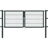 GAH Alberts Alberts Stabgitter Doppeltor Flexo 200 x 80 cm 6/5/6 anthrazit zE