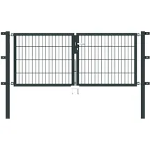 GAH Alberts Alberts Stabgitter Doppeltor Flexo 200 x 80 cm 6/5/6 anthrazit zE