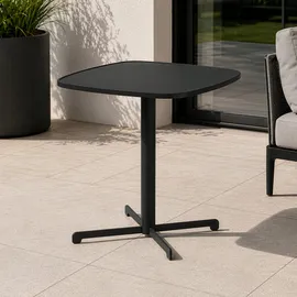 casa.pro Foggia Bistrotisch 75 x 70 x 70 cm Anthrazitgrau
