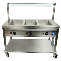 SARO Bain Marie Trolley BT-3 126-1520 , Bedienung längsseitig