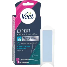 Veet Expert Kaltwachsstreifen Gesicht 20 Stk.