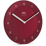 Braun BC06R-DCF Quarzwanduhr Kreis Rot