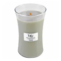 Woodwick Fireside Duftkerze 610 g grau