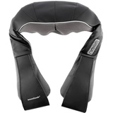InnovaGoods Shiatsu Pro Massagegerät 24W, Infrarot-Wärmefunktion, 8 Rotierende Köpfe für Nacken, Rücken, Elektrisches Massagegerät, Schwarz,
